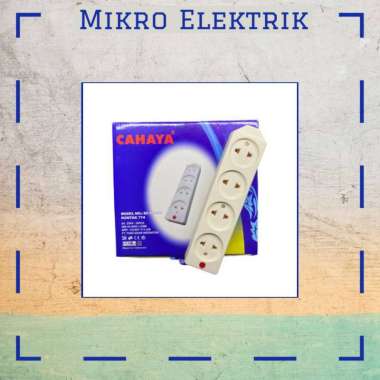 Stop Kontak Gepeng 4 Lubang Cahaya SC-774