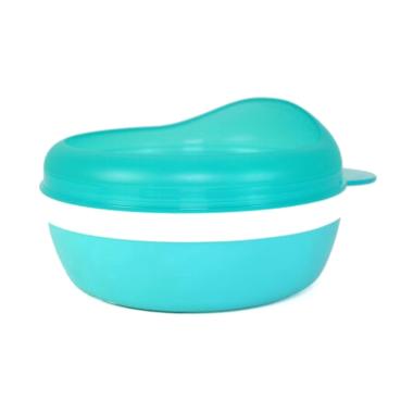 Dearya DY-1107 Non Skid Single Bowl with Arch Lid Mangkuk Bayi - Blue