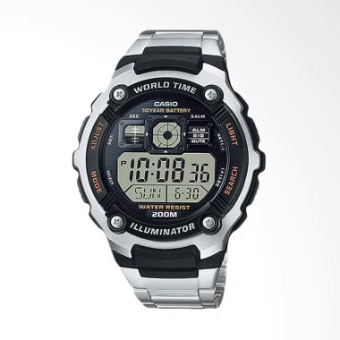 CASIO Jam Tangan Pria - Black Silver AE-2000WD-1AVDF
