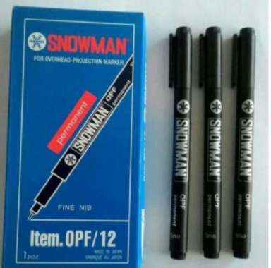 Spidol Snowman OHP Permanen OPF / Spidol Snowman OHP Fine Tip