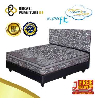 Full Set Kasur Springbed Comforta SUPERFIT Super Gold 160 x 200