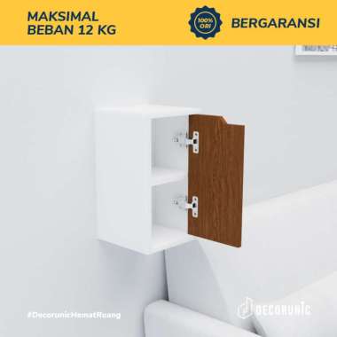 [Decorunic] Lemari Dinding Gantung Lemari Tempel Kabinet Mini Lemari Kecil Minimalis Uk. 40x23x25cm 