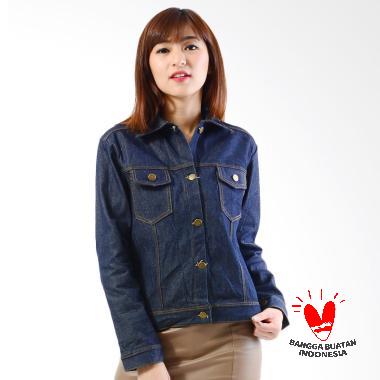 Jfashion Simpel Elegan Santi Jaket Jeans Wanita