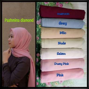 Jual Jilbab Pashmina Warna Pink Dusty Terbaru Harga Murah Blibli Com