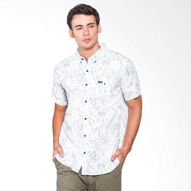 Rip Curl Jungle Line S/S Short Sleeves Shirt Pria - White CSHCD9