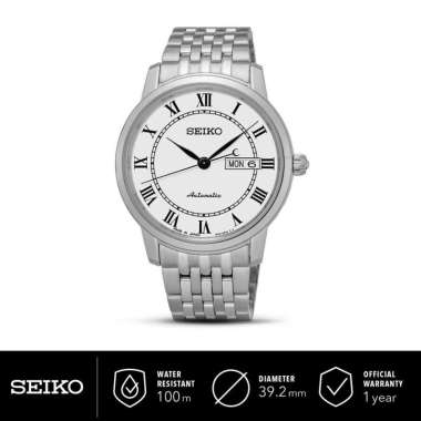 Jam Tangan Pria Seiko SRP761J1 Automatic Day and Date Silver Dial Silver Made In Japan SRP761