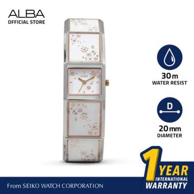 Jam Tangan Wanita Alba Fashion Quartz Stainless Steel AC3T15 AC3T15X1 Original