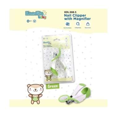 Kandila Nail Clipper with Magnifier - Green