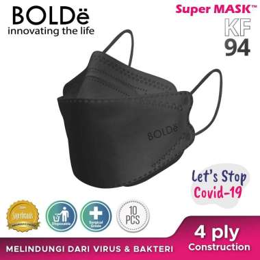 BOLDe Super Mask KF94 10PCS - Hitam