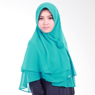 Inara House Khimar Najla Pet Jilbab Instant - Biru Turkis