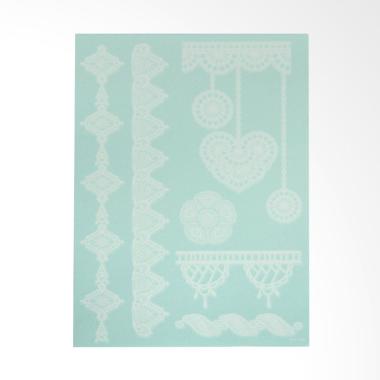 Jayjo Srickers JS-35 White Henna Love Pendant Temporary Tatoo