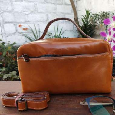 Alona bag original Leather pull up best seller/ALONA BAG/TAS WANITA)TAS PEREMPUAN/HAND BAG Coklat mu