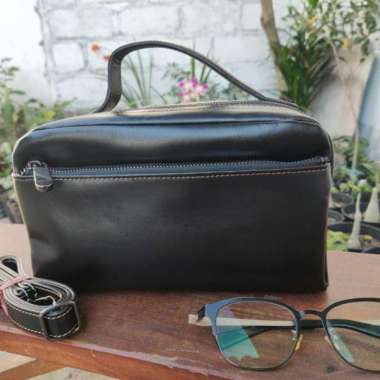 Alona bag original Leather pull up best seller/ALONA BAG/TAS WANITA)TAS PEREMPUAN/HAND BAG Hitam