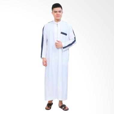 Okechuku Al-Isra Al-Aqsa Jubah Gamis Pria Muslim - Putih