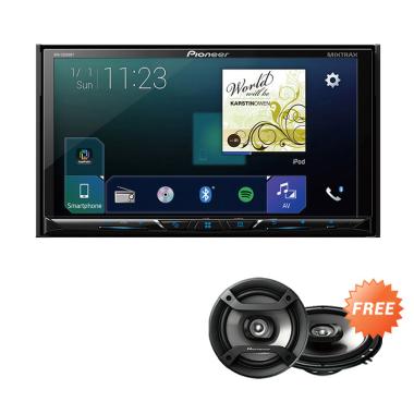 Pioneer AVH Z5050BT Double Din Head Unit + Free Speaker Coaxial