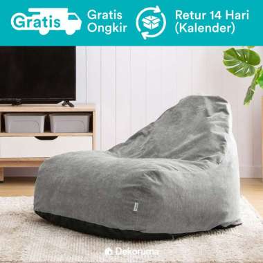 Dekoruma Sani Bean Bag XL Plus Isi Dolphin Grey
