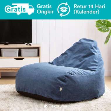 Dekoruma Sani Bean Bag XL Plus Isi Denim blue