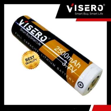 Visero Baterai Lithium Charge Type 18650 3.7V 2500mAh