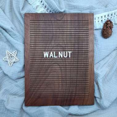 Vintage Walnut Letter Board
