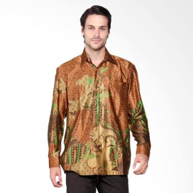 Batik Heritage Exclusive Linen Mega ... eja Panjang Pria - Yellow