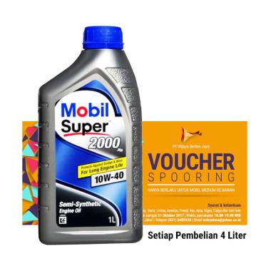Promo Mobil Super 2000 SAE 10W-40 1x1L + Voucher Spooring