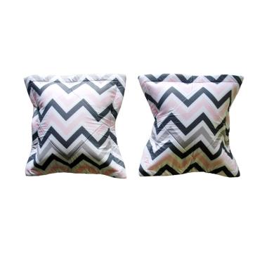 Ellenov Katun Motif Tifanie Pink Set Bantal Sofa