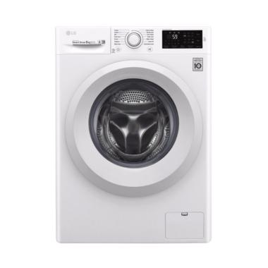 LG FC1208N5W Front Loading Mesin Cuci [8 kg] White