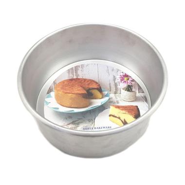 Kiwi Pressed Loyang Bulat - Perak [Diameter : 16 cm/Tinggi : 7 cm