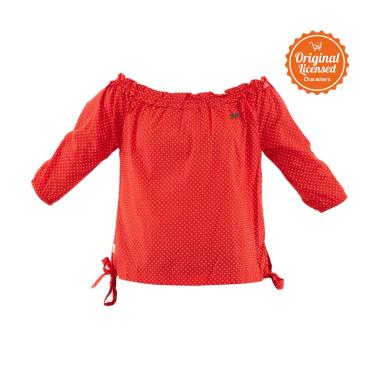 Surfer Girl Lili Shirt Atasan Anak Perempuan - Red