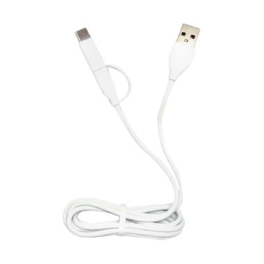 Totu 3in1 Lightning Micro USB & Type-C Data Cable - Putih [120 cm