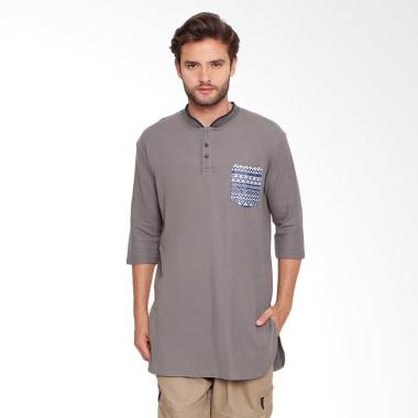 Zayidan Songket Kaos Gamis Koko - Abu Tua