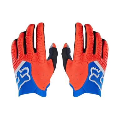 Raja Motor Model Fox Pawtector 2017 ... Full Finger - Orange Biru