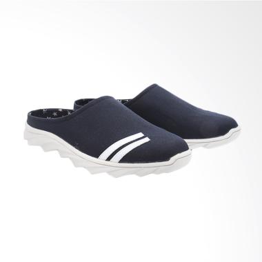 Dr.Kevin Men Sandals Pria - Black White [1640]