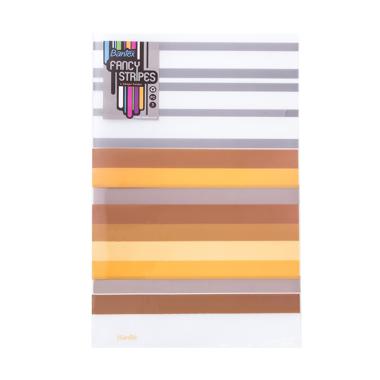 Bantex Fancy Stripes L Folio Shape Folder - Yellow #2247 06 Yellow