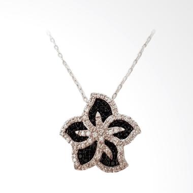 Nana Blanche P-2689 Lapis Emas Kalung Wanita - Silver