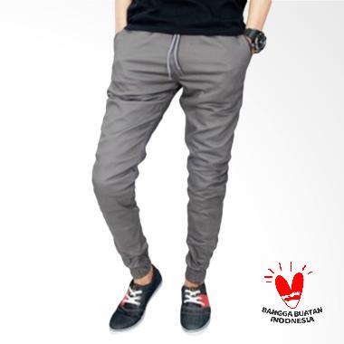 Ferosa Jogger Celana Pria - Abu-abu