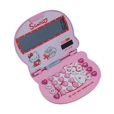 Hello Kitty HK-123A Karakter Hello Kitty Kalkulator Lipat - Pink