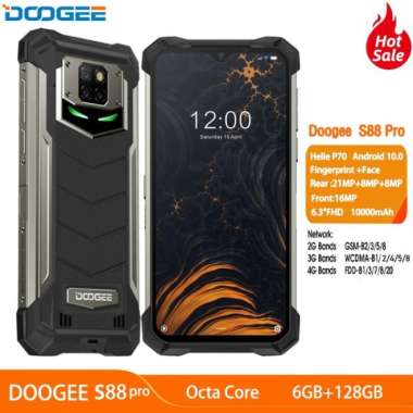DOOGEE S88 Pro 10000mAh Helio P70 6GB RAM 128GB ROM