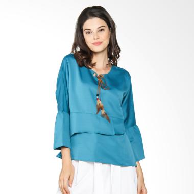 Jening Batik WMS JBW021 Blouse Atasan Wanita - Tosca