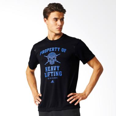 adidas Original S3 Workout Tee Kaos Olahraga Pria - Black [AI4341]