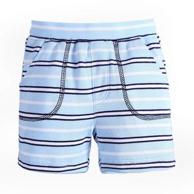 Mom N Bab Short Pants Celana Anak Laki-Laki - Blue White Stripe
