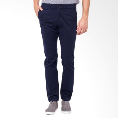 Minarno Stretch Skinny Chino Pants - Navy