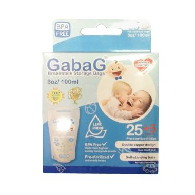 Gabag Breast Milk Storage Bags - Biru