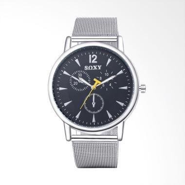 SOXY Top Luxury Men's Fashion Steel ...  Pria - Black [SOXY0004A]