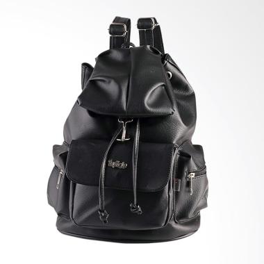 Inficlo Bag Backpack Ransel Kasual Tas Punggung Wanita - Hitam
