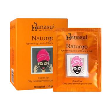Hanasui Naturgo Sensitif Lumpur Masker Wajah [BPOM/10 Sachet/1 Box]