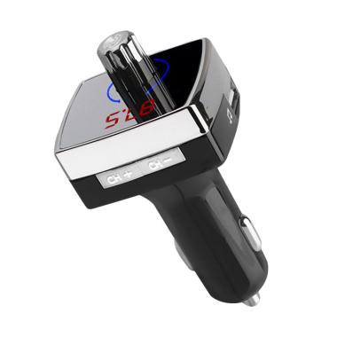 TOKUNIKU L6 Car Bluetooth FM Transmitter with Dual USB Car Charger