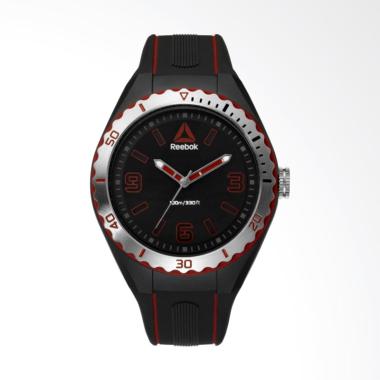 Reebok  Emom 1.0 Original Jam Tangan Pria [RD-EMO-G2-PBIB-BR] Black red