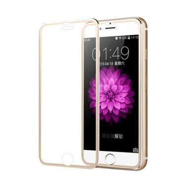 QCF Tempered Glass Ring Besi Alumin ... ch Pelindung Layar - Gold