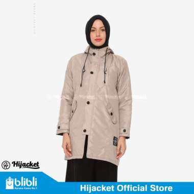 HIJACKET® IXORA - Jaket Wanita Muslimah Jaket Panjang Hijacket Ixora Original XL CREAM
